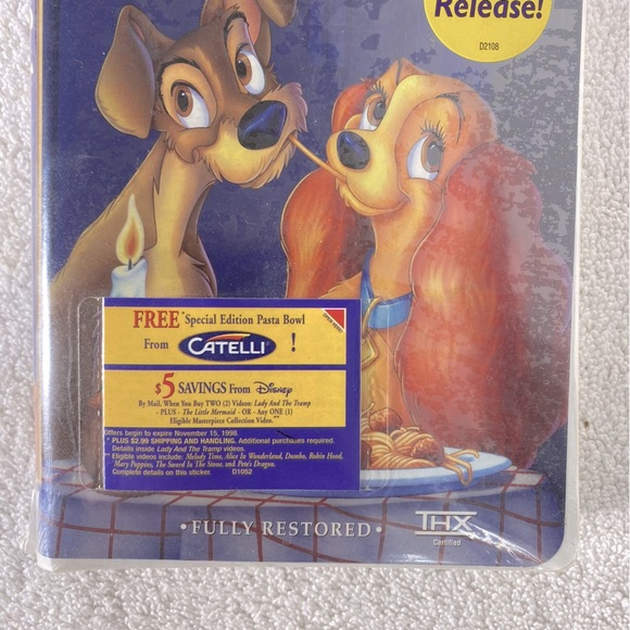 Vintage Disney Lady And The Tramp VHS Movie - Picture 9 of 11